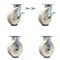 Service Caster 8 Inch Kingpinless Nylon Wheel Caster Brakes and Swivel Locks 2 Rigid SCC, 2PK SCC-KP30S820-NYR-SLB-BSL-2-R-2 - alternate 1